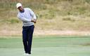 Tiger Woods reapareció practicando en un campo de golf (AFP)