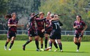 El Tri Femenil celebrando una de las anotaciones contra Canadá. (Twitter)