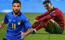 Italia o Portugal, sólo uno de los gigantes estará en Qatar 2022. (Foto: AFP)