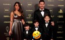 La familia Messi compuesta por Lionel, Mateo, Ciro, Thiago y Antonela Roccuzzo. (Reuters)
