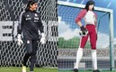 Carlos Acevedo se vio muy entusiasmado en  el entrenamiento Tricolor. FOTO: @miseleccionmx