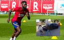 Samuel Umtiti se enfrentó a unos fanáticos que lo interceptaron (Twitter @FCBarcelona | Captura)