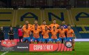 La plantilla a punto de disputar su primer encuentro de Copa del Rey, (Panadería Pulido)