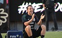 Guardado vio el juego del Atlas en la madrugada de España. Foto: Imago