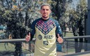 Diego Valdés ya lució los colores azulcremas. FOTO: @Club América