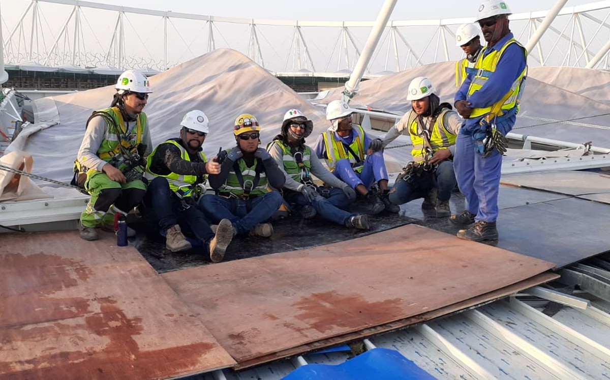 Los mexicanos trabajaron duro para entregar el Al Rayyan con un año de anticipación. FOTO: Dunn