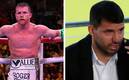 Canelo Álvarez dedicó unas palabras al Kun, quien tuvo que retirarse del futbol ( Foto Imago | Reuters)