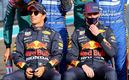 Checo Pérez y Verstappen durante el GP de Abu Dhabi. (FOTO: AFP)