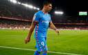 Luis Suárez salió de cambio al 57' del juego ante el Sevilla (Reuters)