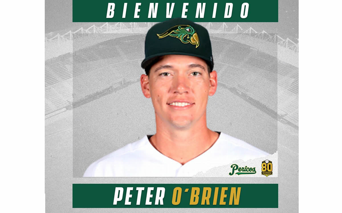 LMB: Peter O’Brien es nuevo pelotero de Pericos de Puebla