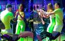 Messi mostró sus mejores pasos junto con Antonela (Twitter)