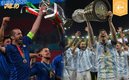 Argentina e Italia se consagraron campeones de su confederación. (Foto: AFP)
