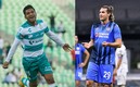 Mudo Aguirre y Santi Giménez son opción para Chivas. Fotos: Imago