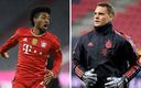 Coman y Neuer. (AFP)