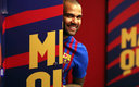 Dani Alves jugó su primer partido con Barcelona desde 2016. (TW @FCBarcelona)