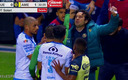 América vio dos tarjetas rojas en menos de 5 minutos. (Foto: Transmisión ESPN)