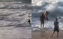 Los surfistas profesionales actuaron a tiempo y le salvaron la vida a una mujer. (IG @tylerwright)