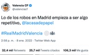 Valencia se llevará un castigo por esta publicación. (Foto: Twitter)