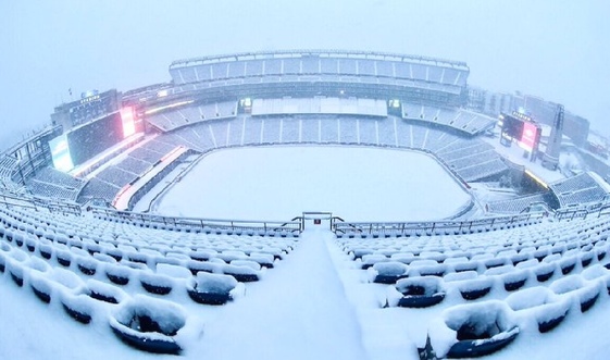 Así amaneció repleto de nieve la casa de Patriotas. (Foto: Patriotas)