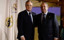 Florentino Pérez, presidente del Real Madrid, junto a Paco Gento. Foto: AFP
