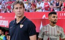 Julen Lopetegui adelantó que Tecatito podría debutar en el derbi sevillano (EFE | Twitter @SevillaFC)