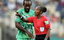 Salima Rhadia Mukansanga impartió justicia en el Zimbabue vs Guinea (EFE)