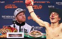 El Canelo podría hacer este sábado si vence a Caleb Plant. FOTO: AFP.