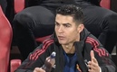 Cristiano Ronaldo se molestó al salir de cambio. (Foto: captura de pantalla)