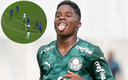 Endrick, joya brasileña del Palmeiras que tiene 15 años. (IG @Endricki)