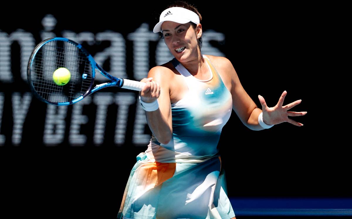 Garbiñe Muguruza fue superada por la francesa Alizé Cornet (Reuters)