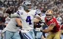 El tiempo se terminó antes de que Prescott y los Cowboys pudieran sacar una última jugada. (Reuters)