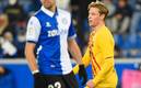 Frenkie de Jong le dio la victoria al Barcelona al Alavés (Foto AFP)