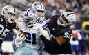 Raiders vs Dallas fue el encuentro más visto de la temporada regular. (AFP)