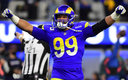 Aaron Donald, estrella defensiva de los Rams en la NFL. (Reuters)