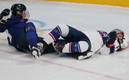 Brianna Decker se fue de la pista en camilla (Reuters)