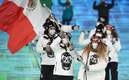 La delegación mexicana desfiló en la inauguración de Beijing 2022 (AFP)