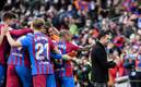 Barcelona dio una gran exhibición en el Camp Nou ante el Atlético de Madrid (Foto AFP)