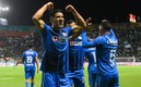 Antuna celebra el único gol ante León con sus compañeros. Foto: Imago7