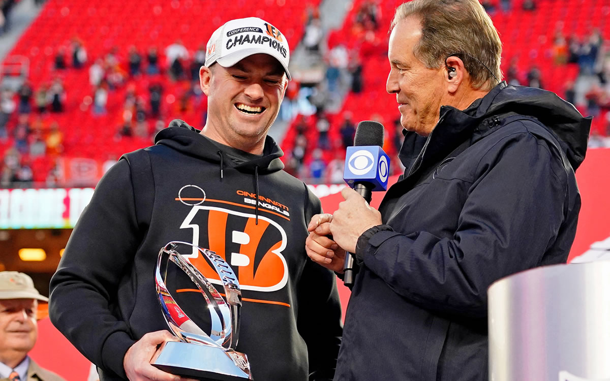 Zac Taylor, coach de Bengals que es el segundo más joven de la NFL. (Reuters)