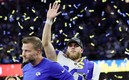 Cooper Kupp durante la celebración en el SoFi Stadium. (Reuters)