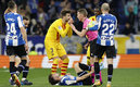 Piqué fue expulsado en la recta final por un conato de bronca | Reuters