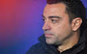 Xavi en el banquillo del estadio del Espanyol en el derbi catalán. (AFP)