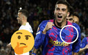Ferrán Torres con la camiseta sin escudo del Barcelona ni logo de Nike. (Reuters)
