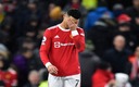 Cristiano lamentando una falla en el encuentro contra el Brighton. (Reuters)