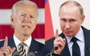 Joe Biden y Vladímir Putin sostuvieron una plática este sábado. FOTO: AFP.