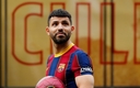 Agüero en su presentación con el Barcelona. (Reuters)