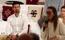 Djokovic en un evento de su fundación en Dubai. Foto: AFP
