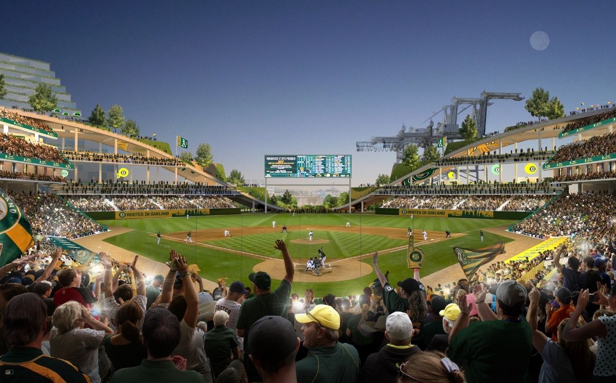 El nuevo estadio se construirá en Howard Terminal. (@Athletics}