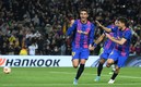 Ferran Torres celebra tras gol al Napoli. Foto: AFP