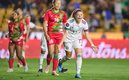 Katty Martínez festeja su doblete vs Surinam. (FOTO: Mexsport)